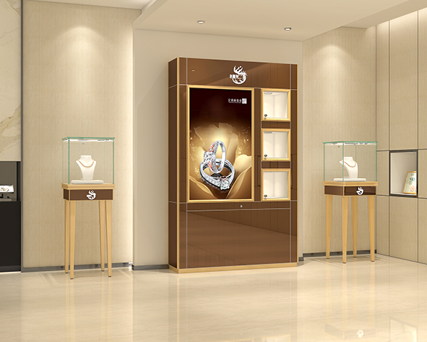 珠宝展示柜,靠墙玻璃展柜,灯箱展示柜,品牌展柜