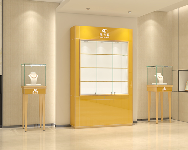 珠宝橱窗展示柜,靠墙玻璃展柜,高柜背柜