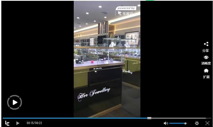 马来西亚·Hei Jewellry—首饰饰品展柜玻璃珠宝柜台展示柜