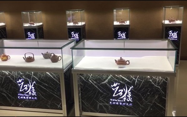 【客户反馈】艺砂缘-紫砂壶展示柜茶具茶壶陈列展柜